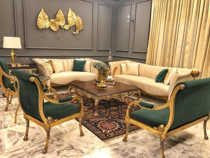 Modern Neo-Classical Luxury Living Room Set — Sofa Sets